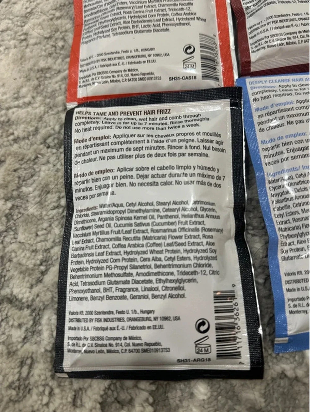 4-Pack Premium Hair Masks